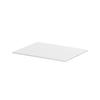 Cal-Mil 24407-1012-15 10.75in x 13.5in x 0.5"H White Melamine Tray - 6 Each 