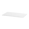 Cal-Mil 24407-1220-15 13.5in x 21.5in x 0.75"H White Melamine Tray - 6 Each 