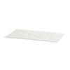 Cal-Mil 24407-1220-81 13.5in x 21.5in x 0.75"H White Marble Melamine Tray - 6 Each 
