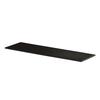 Cal-Mil 24407-206-13 21.5in x 6.75in x 0.75"H Black Melamine Tray - 3 Each 