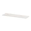 Cal-Mil 24407-206-81 21.5in x 6.75in x 0.75"H White Marble Melamine Tray - 3 Each 
