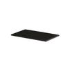 Cal-Mil 24407-610-13 6.5in x 10.5in x 0.5"H Black Melamine Tray - 6 Each 