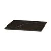 Cal-Mil 24408-12-124 12in x 12in x 0.75"H Black Marble Melamine Tray - 3 Each 