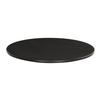Cal-Mil 24409-8-13 8.75in Dia. x 0.75"H Black Melamine Tray - 6 Each 