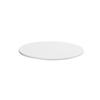 Cal-Mil 24409-8-15 8.75in Dia. x 0.75"H White Melamine Tray - 6 Each 