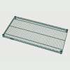 Quantum Food Service 42x24 Green Epoxy Wire Shelf - 2442P 