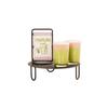 Cal-Mil 25200-5-13 Logan 12in Dia. x 5"H Black Rectangular Display Riser 