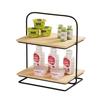 Cal-Mil 25201-2-13 Logan 10.25in x 14.25in x 17.25in Wire 2-Tier Display Stand 