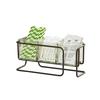 Cal-Mil 25207-3-13 Logan 12.75in x 4.75in x 6"H Black Wire Condiment Organizer 