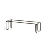 Cal-Mil 25217-6-13 Logan 6in x 20in x 6"H Modular Black Display Riser Frame 
