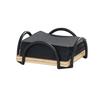 Cal-Mil 25220-93 Logan 5in x 5in x 3"H Black Wood Napkin Holder 