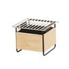 Cal-Mil 25226-93 Logan 10.25in x 10in x 7.25"H Wood Square Chafing Dish 