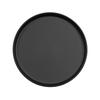 Cal-Mil 26107-10-13 Arista 10in Dia. Matte Black Melamine Raised Rim Plate 