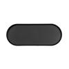Cal-Mil 26107-208-13 Arista 20in x 8in x 1.5"H Matte Black Melamine Oval Platter 
