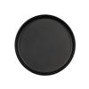 Cal-Mil 26107-6-13 Arista 6in Dia. Matte Black Melamine Raised Rim Plate 