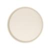 Cal-Mil 26107-8-103 Arista 8in Dia. Matte Ivory Melamine Raised Rim Plate 
