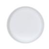 Cal-Mil 26121-10-15 Isla 10in Dia. Matte White Melamine Wide Rim Plate - 6 Each 