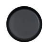 Cal-Mil 26121-14-13 Isla 14in Dia. Matte Black Melamine Wide Rim Plate - 6 Each 