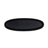 Cal-Mil 26143-618-13 Cove 18in x 6in x 1.5in Matte Black Melamine Platter - 6 Each 