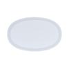 Cal-Mil 26143-711-15 Cove 11in x 7in x 1.5in Matte White Melamine Platter - 6 Each 