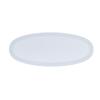 Cal-Mil 26143-922-15 Cove 22in x 9in x 1.5"H Matte White Melamine Platter - 6 Each 