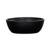 Cal-Mil 26144-7-13 Cove 6.75"Dia. x 2.25"H Matte Black Melamine 30oz Bowl 