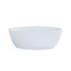 Cal-Mil 26144-7-15 Cove 6.75"Dia. x 2.25"H Matte White Melamine 30oz Bowl 