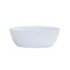 Cal-Mil 26144-9-15 Cove 9in Dia. x 3"H Matte White Melamine 72oz Bowl 