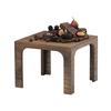 Cal-Mil 27004-9-136 Melrose 12in x 12in x 9"H Brown Wood Display Riser 