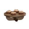 Cal-Mil 27006-4-136 Melrose 12in Diameter x 4"H Brown Wood Display Riser 