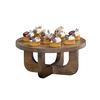 Cal-Mil 27006-6-136 Melrose 12in Dia. x 6"H Brown Wood Display Riser 