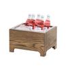 Cal-Mil 27011-10-136 Melrose 11in x 13.25in x 8.25"H Brown Wood Ice Display 