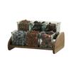 Cal-Mil 27015-6-136 Melrose 9.5in x 13.5in x 7.5"H Brown Wood Condiment Organizer 