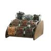 Cal-Mil 27015-9-136 Melrose 14in x 13.5in x 9"H Brown Wood Condiment Organizer 