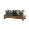 Cal-Mil 27016-3-136 Melrose 13in x 5.25in x 5.5"H Brown Wood Condiment Organizer 