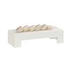 Cal-Mil 28001-4-103 15in x 6in x 4"H Ivory Finsh Resin Display Riser 