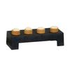 Cal-Mil 28001-4-13 15in x 6in x 4"H Black Finsh Resin Display Riser 
