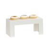Cal-Mil 28001-7-103 15in x 6in x 7"H Ivory Finsh Resin Display Riser 