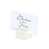 Cal-Mil 28002-103 2.25in x 2.5in x 2.5"H Ivory Finish Resin Card Holder - 6 Each 