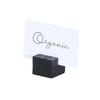 Cal-Mil 28002-13 2.25in x 2.5in x 2.5"H Black Finish Resin Cardholder - 6 Each 