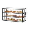 Cal-Mil 28517-13 Monterey 42in x 17in x 23.25"H Black 3-Tier Bakery Case 