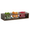 Cal-Mil 28604-5-140 Vista 19.25in x 6.4in x 2.9"H Mocha Condiment Organizer 