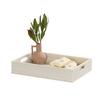 Cal-Mil 28612-1-141 Vista 17in x 13in x 4"H Coastal Display Tray with Handles 