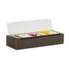 Cal-Mil 28614-140 Vista 20.75in x 7.5in x 4.5"H Mocha Bar Organizer 