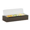 Cal-Mil 28615-140 Vista 20.75in x 7.5in x 4.5"H Mocha Bar Organizer 