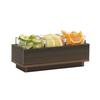 Cal-Mil 28616-140 Vista 13in x 5.5in x 4.5"H Mocha Condiment Organizer 