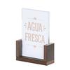 Cal-Mil 28622-46-140 Vista 5in x 7in x 2"H Mocha Card Holder - 6 Each 