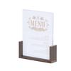 Cal-Mil 28622-811-140 Vista 12in x 9in x 2"H Mocha Card Holder - 6 Each 