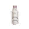 Cal-Mil 298-12 Classic 4.5in x 4.5in x 8"H Clear Napkin/Lid/Cup Organizer 