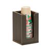 Cal-Mil 298-140 Vista 5in x 5in x 8.5"H Mocha Cup & Lid Organizer 